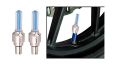 Bike/Bicycle Tyre Led Light Rim Valve Cap Flashing With Motion Sensor Blue (Set Of 2 Pcs) for Car Motorcycles (Bike Led Lights). 