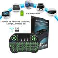 Wireless Mini Keyboard,Touchpad, Handheld, Re-Chargable 2.4G Keyboard With LED Key Back light & Battery. 