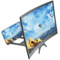 12/14 Inch 3D Cell Phone Screen Projector HD Expander Enlarge Curved Screen Magnifier Amplifier for Mobile Phone Video.