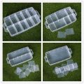 Plastic Transparent Hand Covered Divided  Large Storage Box Building Blocks Socks Jewelry Desktop Storage Box. 