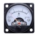 AC 0-3A Round Analog Panel Meter Current Measuring Ammeter Gauge Black.