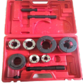 Pipe Die A/T /Pipe Threader Kit Manual Plumber Pipe Threading Kit 1/2" 3/4" 1" 1-1/4", 1 1/2" , 2" Threader Tool Hand Tapping Forming Cutting Set with Carry Case ( 6 Piece Suit). 