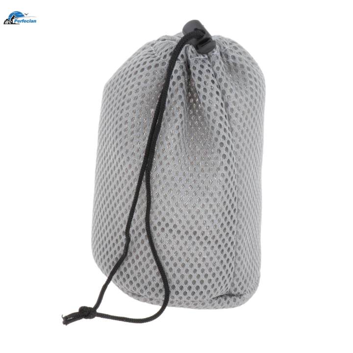 Mesh Drawstring Bag Stuff Storage Sack Carry Case Pouch for Outdoor Travel