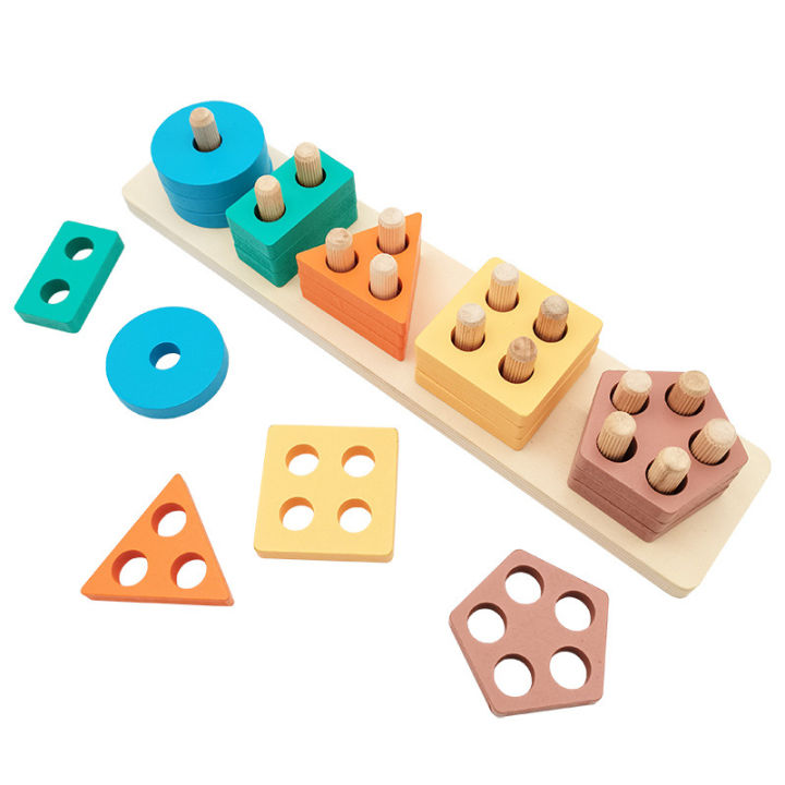 Wooden%20geometric%20building%20blocks%20for%20early%20childhood%20education.%20Shape%20matching,%20color%20recognition%20classification,%20and%20assembly%20five%20sets%20of%20pillar%20toys%20-%20Image%203
