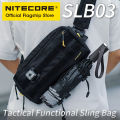 NITECORE SLB03 Commuter Sling Bag 500D Nylon Casual MultiPurpose Tactical Function Crossbody Bag Molle System Waist Bags Men.