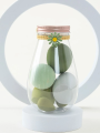 〽️ 6 piece Beauty Blender Makeup Puff Set With Cute bottle - Makeup Sponge Puff set - Green Color Set.