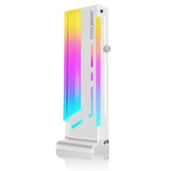 Aluminum GPU Support Bracket with ARGB Lighting, Adjustable Height ...