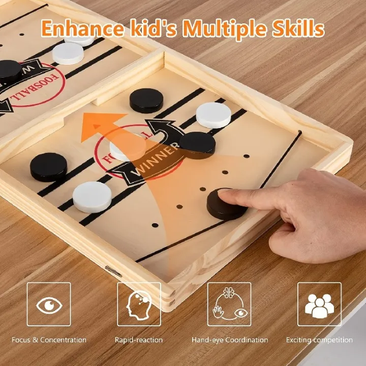 Board Games For Adult And Kids Super Winner Sling Puck Foosball Board Game Table Hockey Party Game Bouncing
