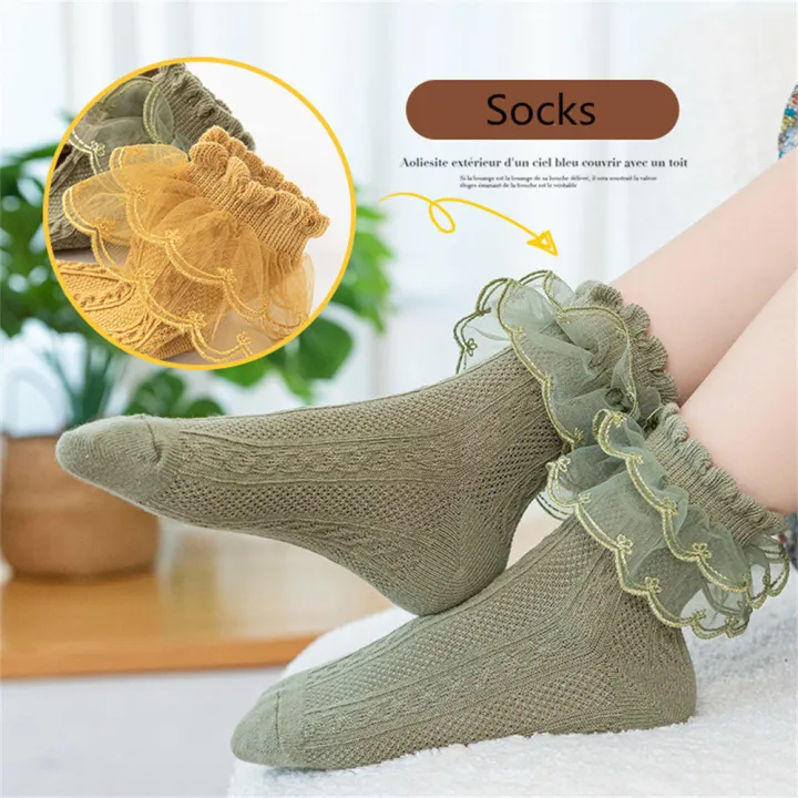 Princess%20Fashion%20Soft%20Girl%20Women%20Lace%20Ankle%20Socks%20-%20Image%204