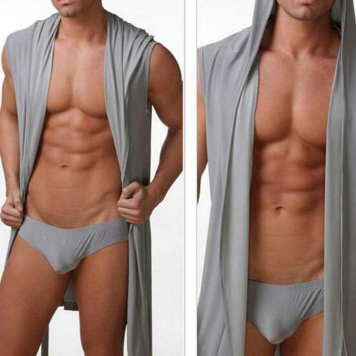 Terrific%20Men%20Bathrobe%20Strap%20Men%20Sleepwear%20Loose%20Quick%20Dry%20Thin%20Men%20Bath%20Robe%20-%20Image%205