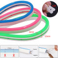 DC 12V LED Neon Strip Rope Lights Neon Sign 6X12mm Flexible Light 2835 120LED/m With 2pin Wire IP67 Waterproof Decoration Home.