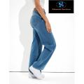 Casual Denim Jeans Pants for Women - Blue. 