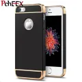 For Apple iPhone 5 / 5s Case, 3 in 1 Hybrid Hard PC Ultra Light Anti Shockproof Protective Cover. 