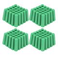 100Pcs M6 Expansion Pipe Plastic Wall Plug Fixing Tube Green H MF.
