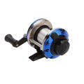 Mini 3.6:1 Right Left Hand Interchangeable Bait Castiing Fishing Reel Fishing Gear for Ice Fishing with Fishing Line 70m.