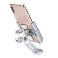 Universal Metal Bike Phone Rack Aluminum Alloy Bicycle Mobile Phone Holder Motorcycle Bike Handlebar & Looking Glass Mount.