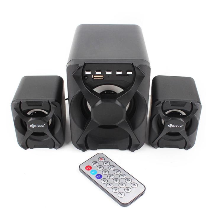 KISONLI%20U2500BT%20USB%202.1%20Computer%20Bluetooth%20Speaker%20with%20FM%20TF%20AUX%20Remote%20Control%20-%20Image%202