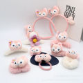 Autumn and winter new model Belle Rabbit Plush Sisters Clip Female Cute Furry Shark Clip Hairpin Back of Head Accessories.