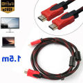 hi speed HDMI Cable 1.5m - Black and Red - Cable Protector.