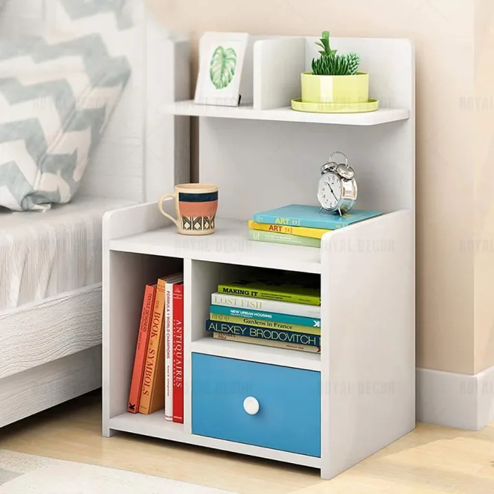 Royal%20Decor%20M24%20Single%20Drawer%20Bed%20Side%20Table%20Nightstand%20Bedside%20Table%20Bedroom%20Simple%20Storage%20Cabinet%2030*20*12%20inches%20White-Yellow-Blue%20Finish%20-%20Image%204