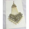 Good quality white pearl japta for women.