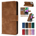 【Dislikelike】Double Folding Skin Feeling Leather Case 15141312ProMax Phone case S237A54 Pure color protective cover Note1211S. 