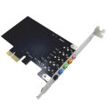 PCI-E 5.1 Sound Card Computer PCIE 5.1 Channel 3D Audio 6 Channels 3D Games Music Digital Sound Card PCI Express 5.1 CH 24Bit Eatop.