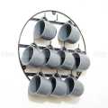 Cup & mug stand High Quality 10 hooks for Hanging Glass stand- Round mugself for wall Hanging. 