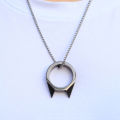 Gothic Survival Rings For Women Man Metal Multifunctional Cat Ear Shape Attack Rings Girlfriends Gift.