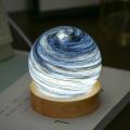 3D Planet Crystal Ball LED Night Light Moon Galaxy USB Night Light Bedroom Bedside Atmosphere Table Decoration Lamp.