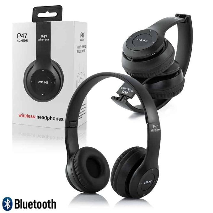 P47%20Wireless%20Bluetooth%20Headphones%20-%20Foldable,%20TF-Card,%20Bass,%20Mic%20-%20Image%202
