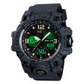 SKMEI Sport Digital Chronograph Dual Display Alarm 50M Waterproof EL Light Watch For Men 1155B.