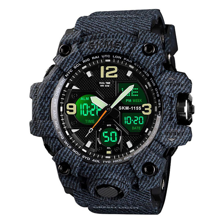 SKMEI%20Sport%20Digital%20Chronograph%20Dual%20Display%20Alarm%2050M%20Waterproof%20EL%20Light%20Watch%20For%20Men%201155B%20-%20Image%202