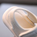 GC Baby Girls Boys Sandals Anti-slip Soft Sole Beach Shoes Mesh Solid Color Lightweight Sandals For 1-4 Years Old Kids.
