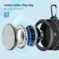 Water Proof Mini Bluetooth Speaker Carry It With You or Hang It as a Fashion Accessory on Your BagSuitable for Beach. 