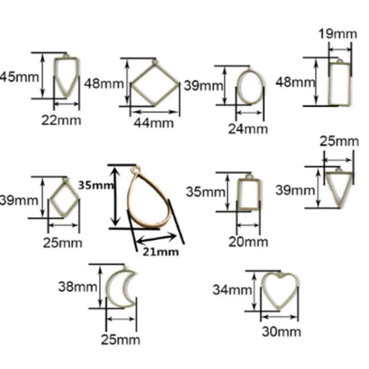 10pcs/lot%20Alloy%20Charm%20Pendants%20Hollow%20Mold%20Frame%20DIY%20Crafts%20Handmade%20Bezel%20Mold%20-%20Image%208