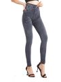 CUHAKCI Women Grey Jeans Workout Yoga Leggings Seamless Soft Jeggings Women's Imitation High Elastic Denim Pencil Pants.