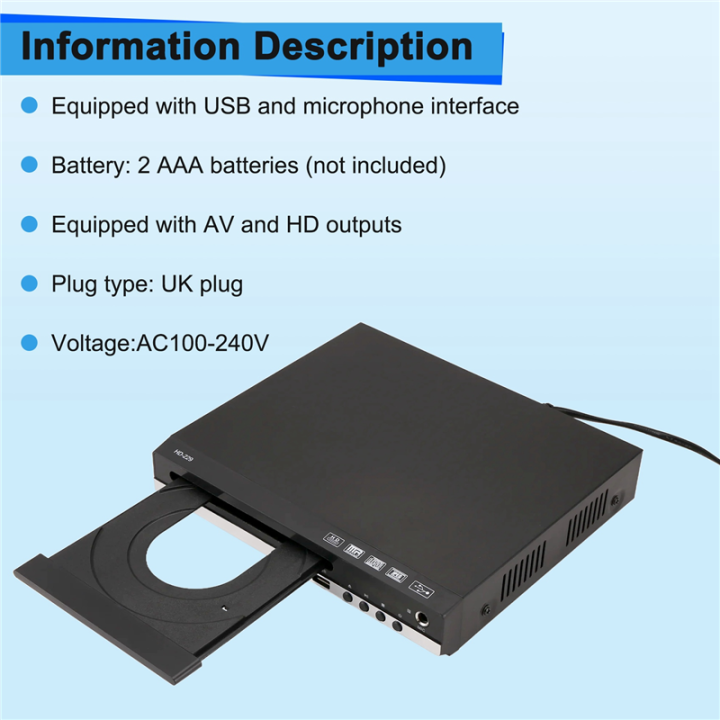 HD%201080p%20CD/EVD/VCD%20DVD%20Player%20Outputs%20Home%20Digital%20Media%20Player%20with%20USB%20and%20Microphone%20Ports%20UK%20PLUG%20-%20Image%203