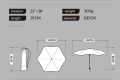 OLYCAT UltraLight Clear Umbrella Rain Women Anti UV Parasol Folding Sun Umbrellas. 
