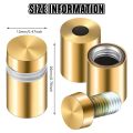 8 Sets Standoff Screws Advertising Nail Standoff Wall Mounting Hardware for Hanging Acrylic Picture Frame (12 x 20mm).