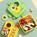 Cute cartoon chicken plastic lunch box for students, trendy lunch box for office use. 