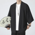Elegantstunning Japanese Kimono Men Cardigan Traditional Summer Plus Size Sunscreen Shirt Casual Streetwear For Couple. 