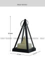 3D Triangle Electronic Candle-Holder LED Candle Night Light Party Atmosphere Decoration Ornament Props Home Decor. 