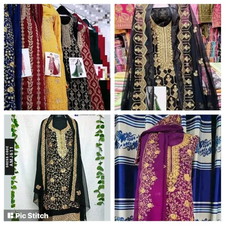 Indian/Pakistani Party Wear Wedding Wear Sharara Style Salwar Suit for Women