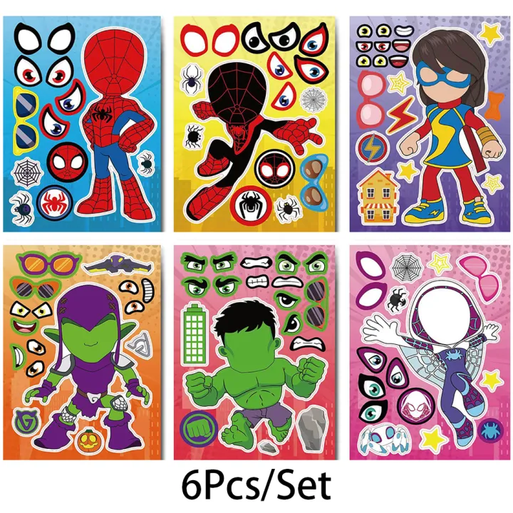 Kawaii%20Puzzle%20Stickers%20DIY%20Spider-Man%20Iron%20Man%20Hulk%20Cartoon%20Anime%20Luggage%20Notebook%20Skateboard%20Decals%20Decoration%20Kids%20Toys%20Gifts%20-%20Image%207