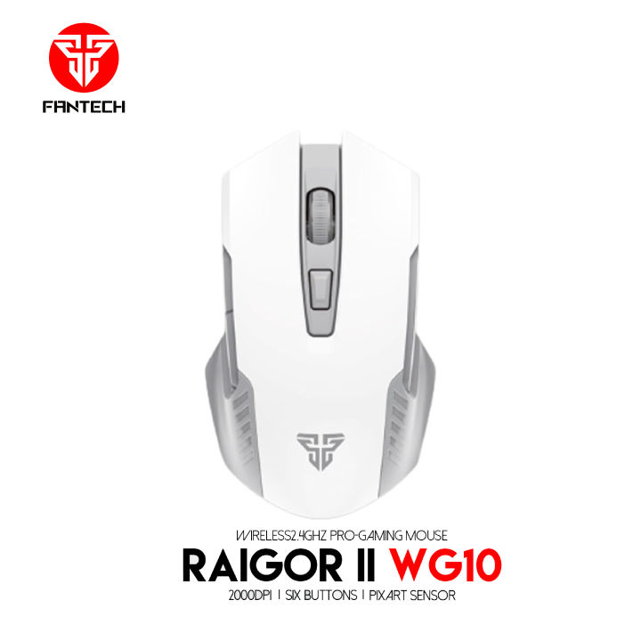 FANTECH WG10 RAIGOR II Wireless Mouse Space Edition White
