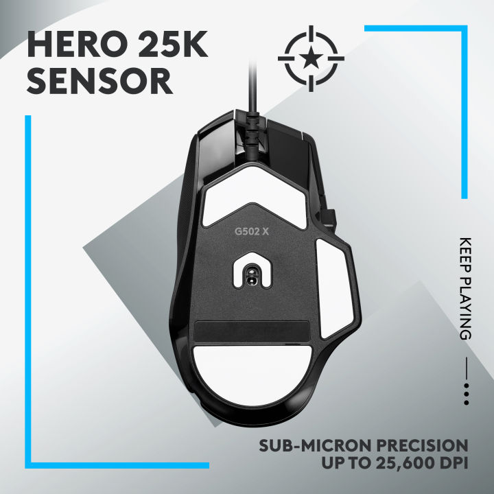 Logitech%20G502%20X%20Wired%20Gaming%20Mouse%20-%20LIGHTFORCE%20Hybrid%20Optical-Mechanical%20Primary%20switches,%20Hero%2025K%20Gaming%20Sensor,%20Compatible%20with%20PC/macOS/Windows%20-%20Image%204