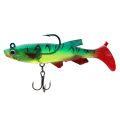 1 pc Fishing Gear Fishing Bait lead Fish 2 color 14 Grams with Single hook and three anchor hook bait bait.