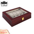Ury 10 Grids Wooden Wrist Watch Display Box Jewelry Storage Organizer Case. 