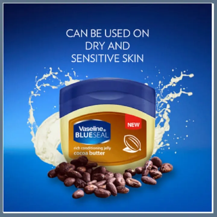 Vaseline%20Blueseal%20Cocoa%20Butter%20Rich%20Conditioning%20Jelly%20I%20100ml%20I%20International%20-%20Image%203